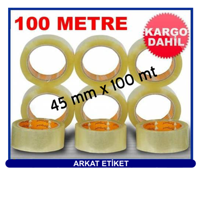 Baskısız Koli Bandı ( 45 mm x 100 mt ) HOT-MELT